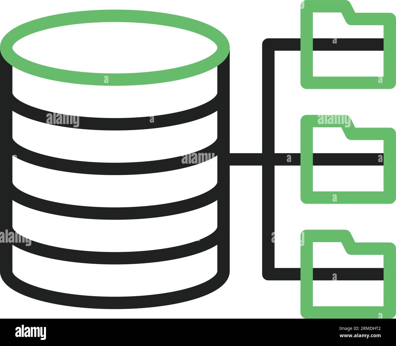 Immagine icona database. Illustrazione Vettoriale