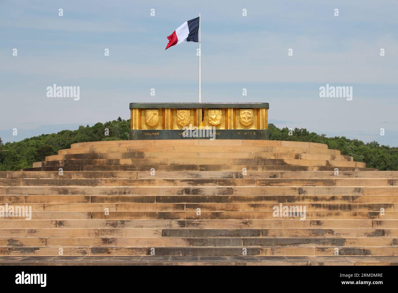 memoriale di guerra a hartmannswillerkopf (o vieil-armand) in alsazia (francia) Foto Stock