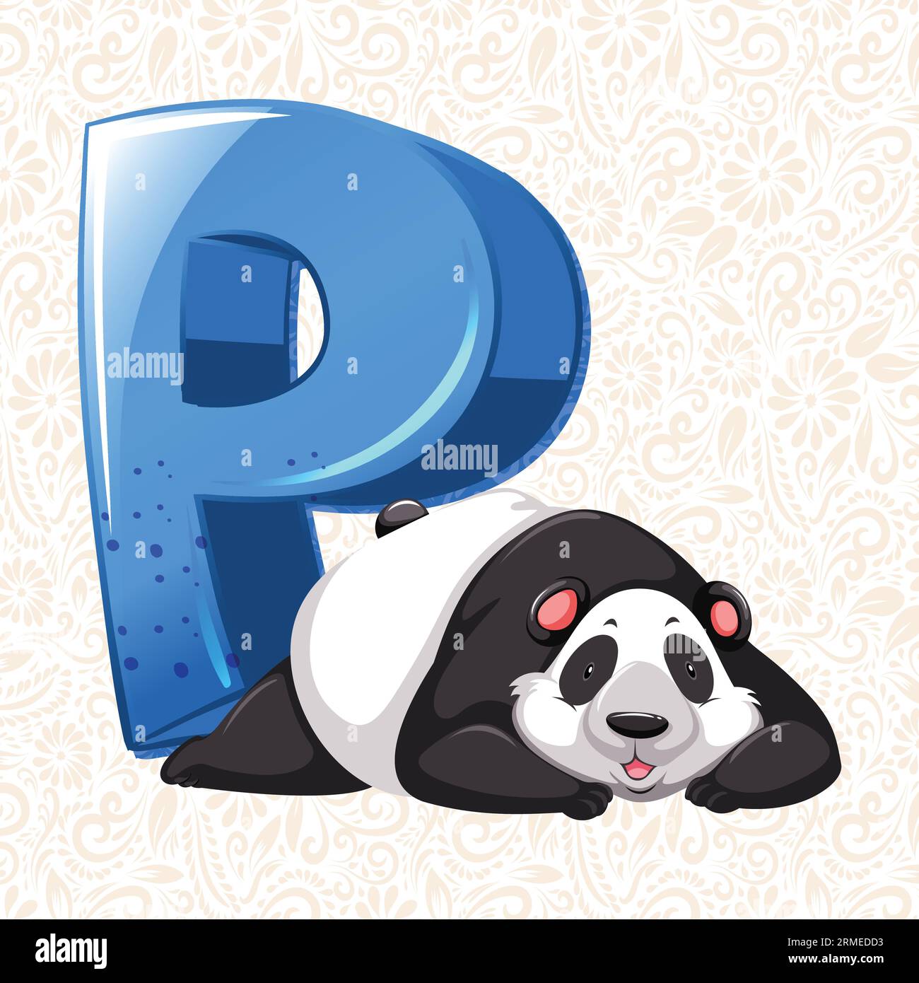 Alfabeto lettera piccola P , disegno lettera alfabetica, illustrazione lettera alfabetica, ultima arte, illustrazione lettere, vettore alfabetico, vettore font Illustrazione Vettoriale