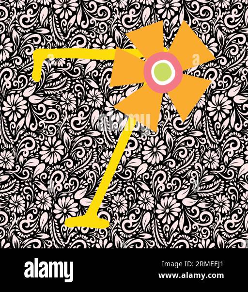 Lettera alfabetica 7, disegno lettera alfabetica, illustrazione lettera alfabetica, ultima immagine, illustrazione lettere, vettore alfabetico, vettore font Illustrazione Vettoriale