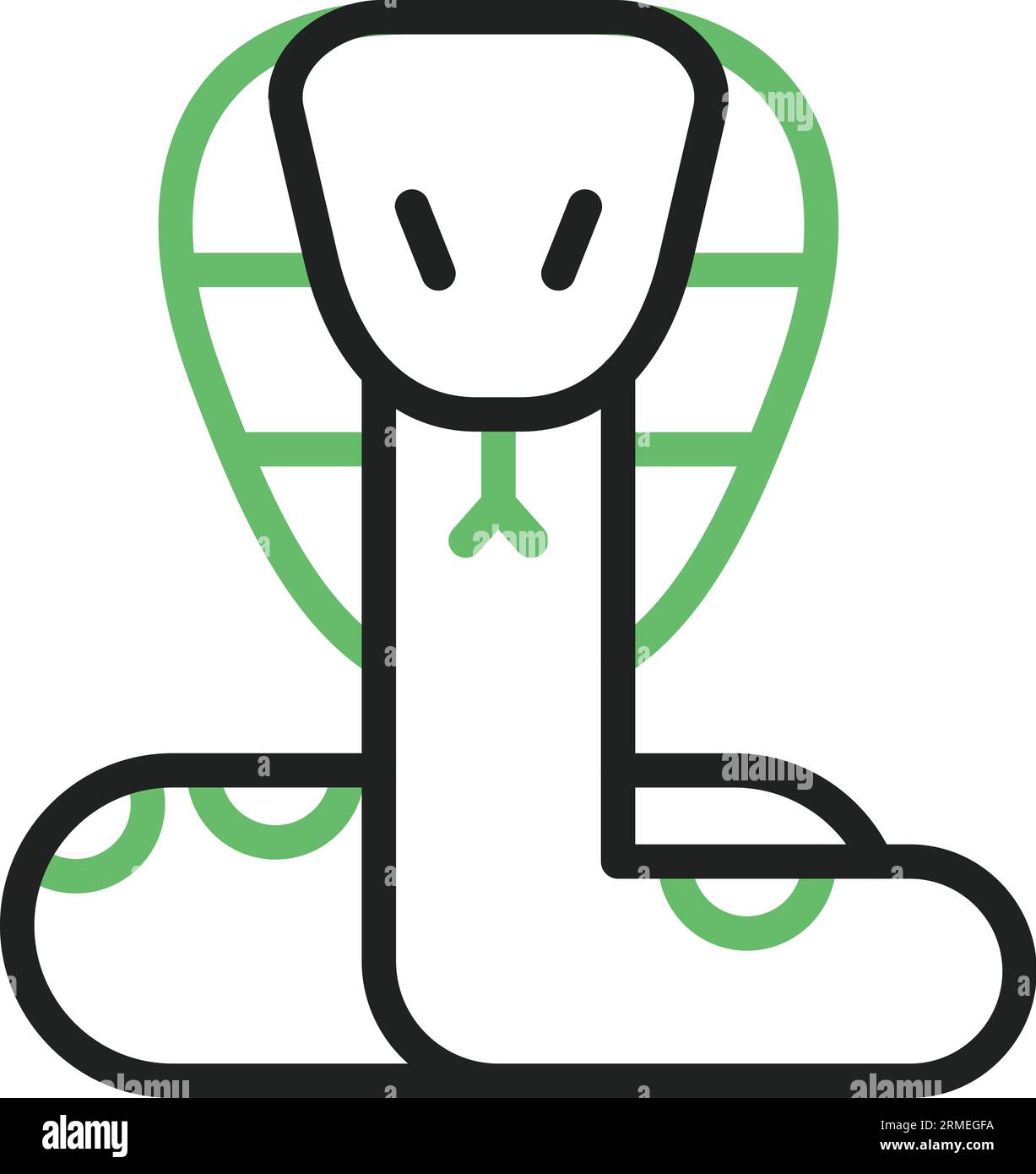 Immagine icona Serpent. Illustrazione Vettoriale