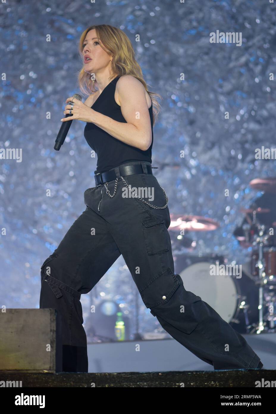 Victorious Festival, Portsmouth/Southsea, 27 agosto 2023, Ellie Goulding trionfante al Victorious Festival dopo la separazione dal marito Caspar Jopling. Crediti: Graham Tarrant/Alamy Live News Foto Stock