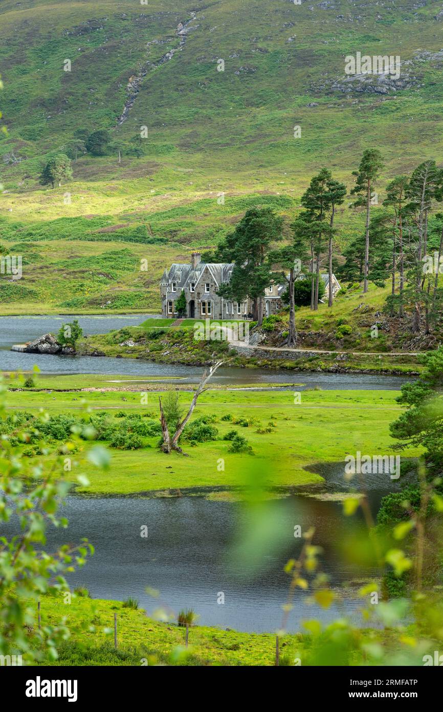 Affric Lodge, Glen Affric Estate Foto Stock