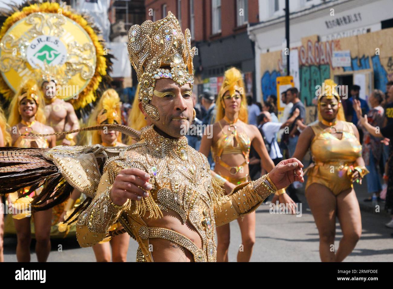 Notting Hill, Londra, Regno Unito. 28 agosto 2023. Il carnevale di Notting Hill 2023. Crediti: Matthew Chattle/Alamy Live News Foto Stock
