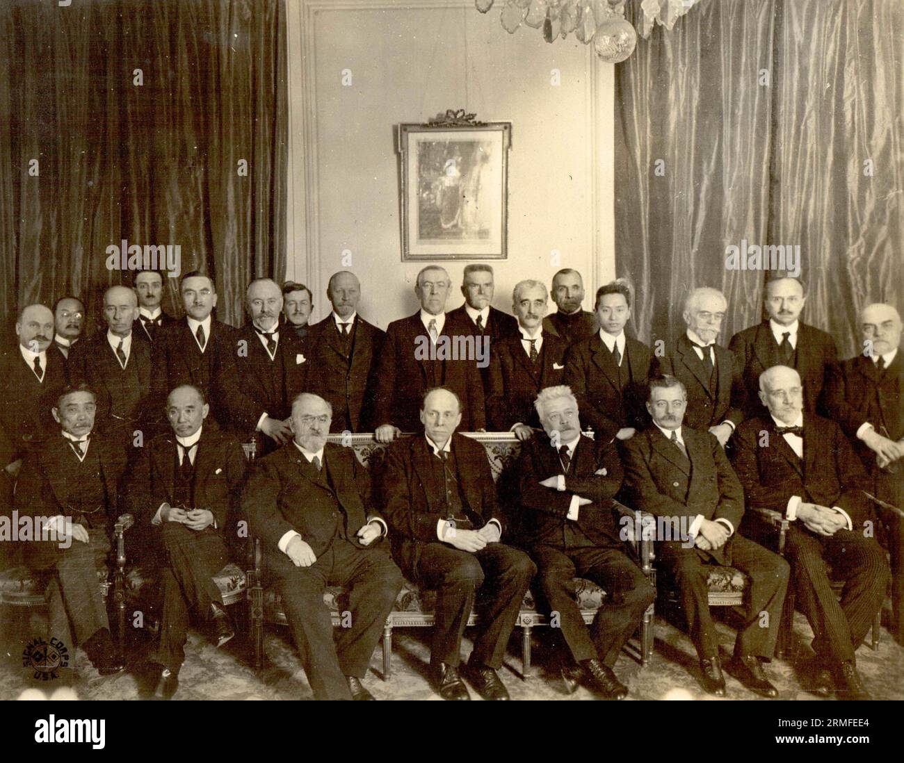 Foto dei membri della commissione della società delle Nazioni Foto Stock