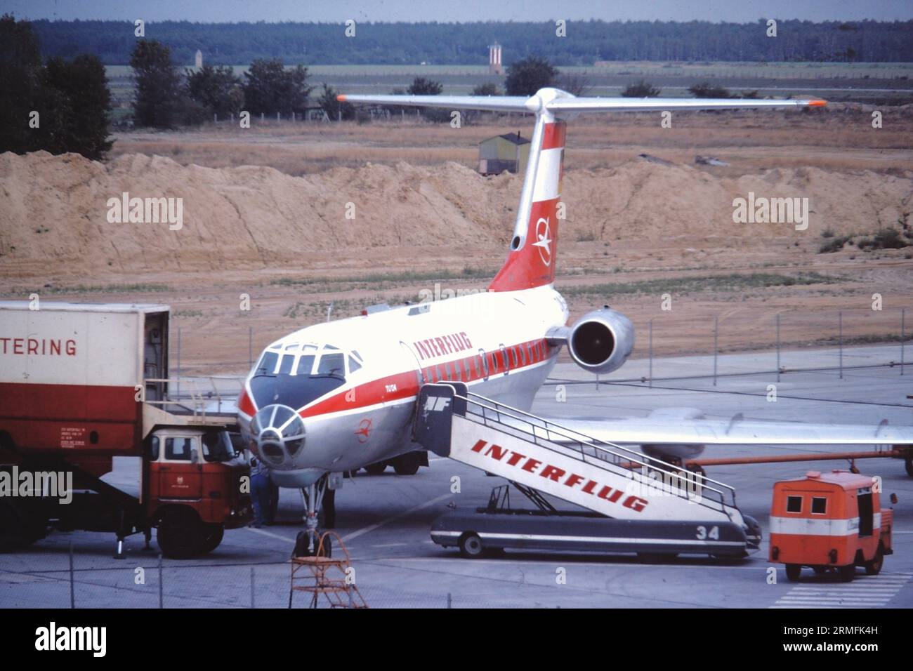 Aeroporto di Schönefeld, Berlino Est 1976 Foto Stock