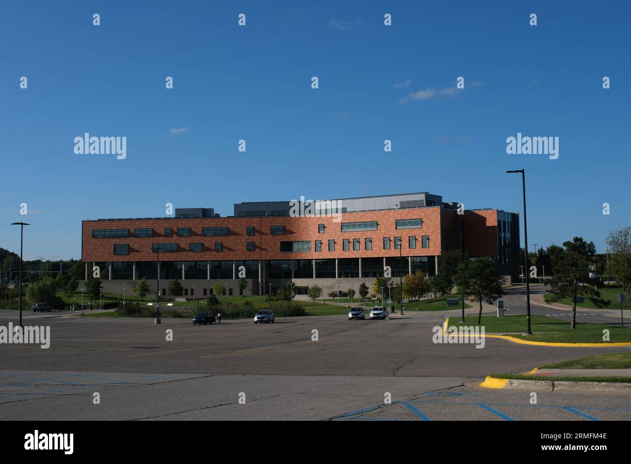Human Health Building nel campus della Oakland University Foto Stock