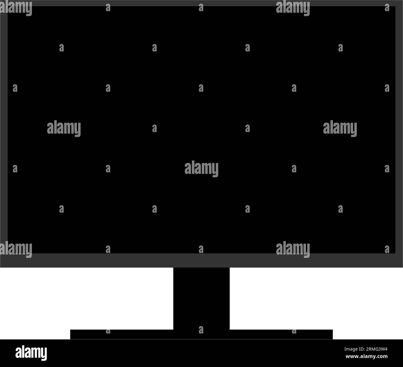 Icona TV. Simbolo del televisore per la progettazione del sito Web, il logo, l'app, l'interfaccia utente. Illustrazione vettoriale, EPS10. Illustrazione Vettoriale
