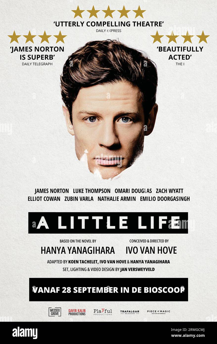 Un piccolo poster di James Norton Foto Stock