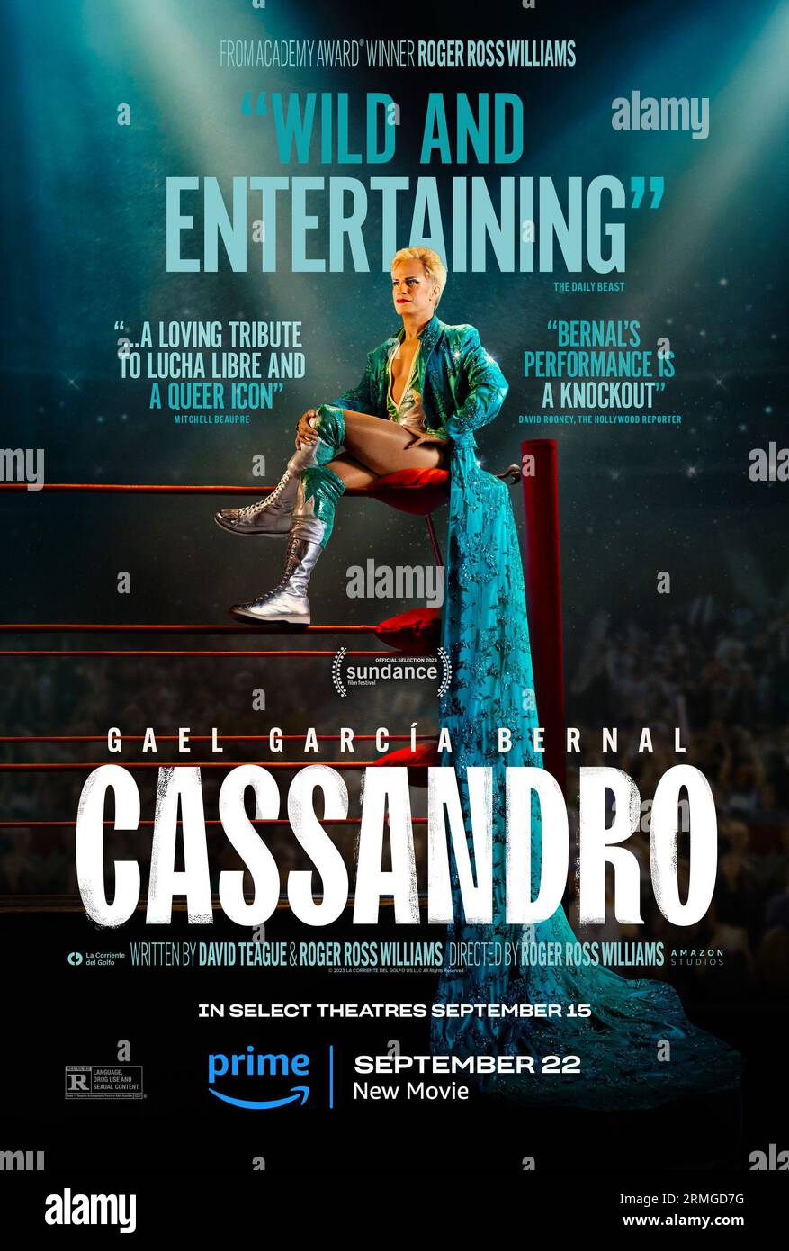 Cassandro poster del film Gael García Bernal Foto Stock