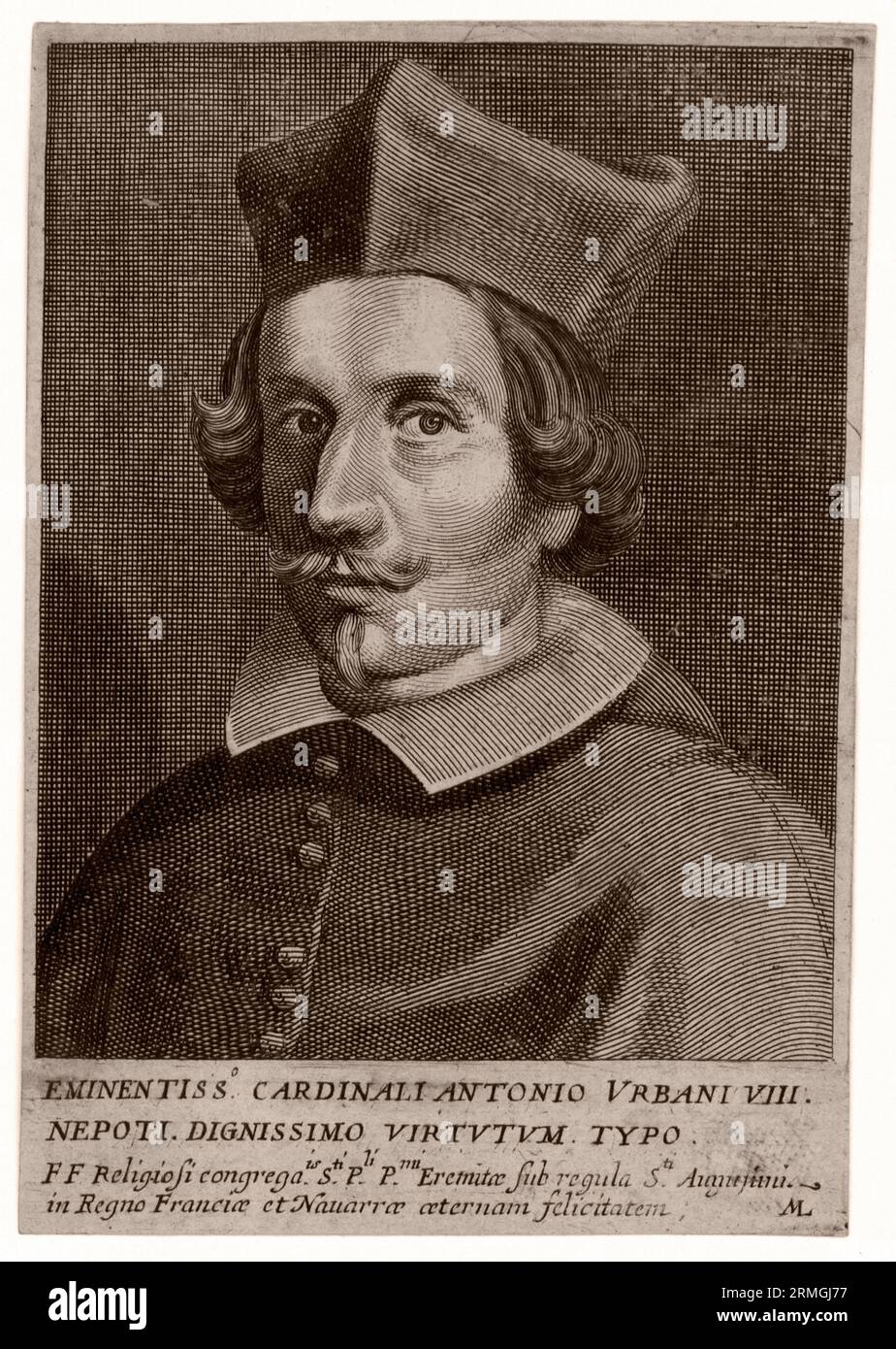 Cardinale Antonio Barberini nipote di Papa VIII, (1607–1671) Foto Stock