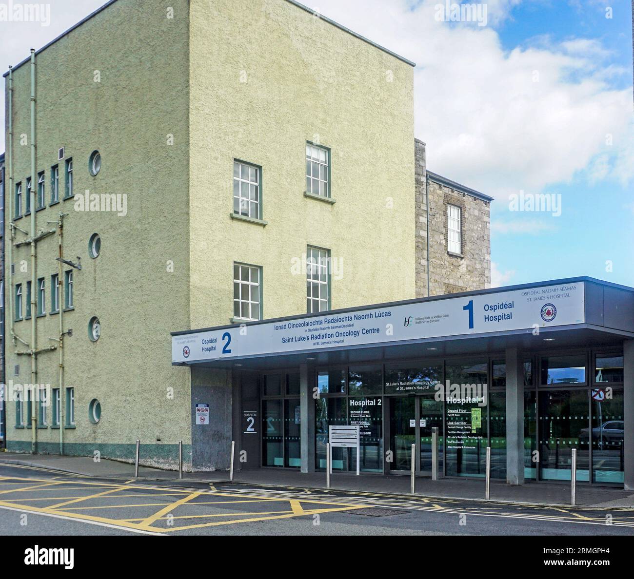 Saint Lukes Radiation Oncology Centre, parte del St James Hospital Campus di Dublino, Irlanda. Foto Stock