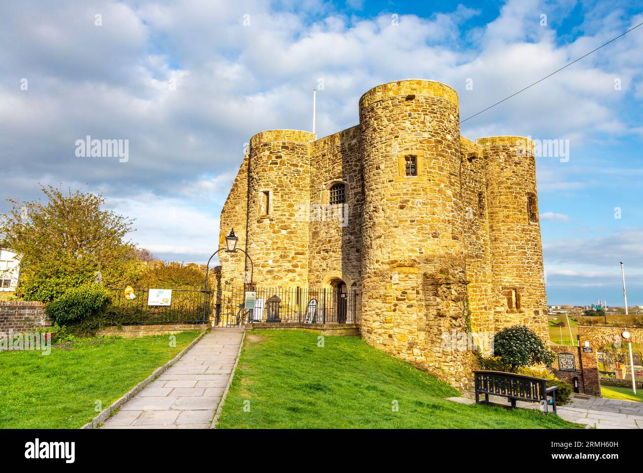 Museo del Castello di Rye - 14th ° secolo medievale Ypres Tower, Rye, East Sussex, Inghilterra, Regno Unito Foto Stock