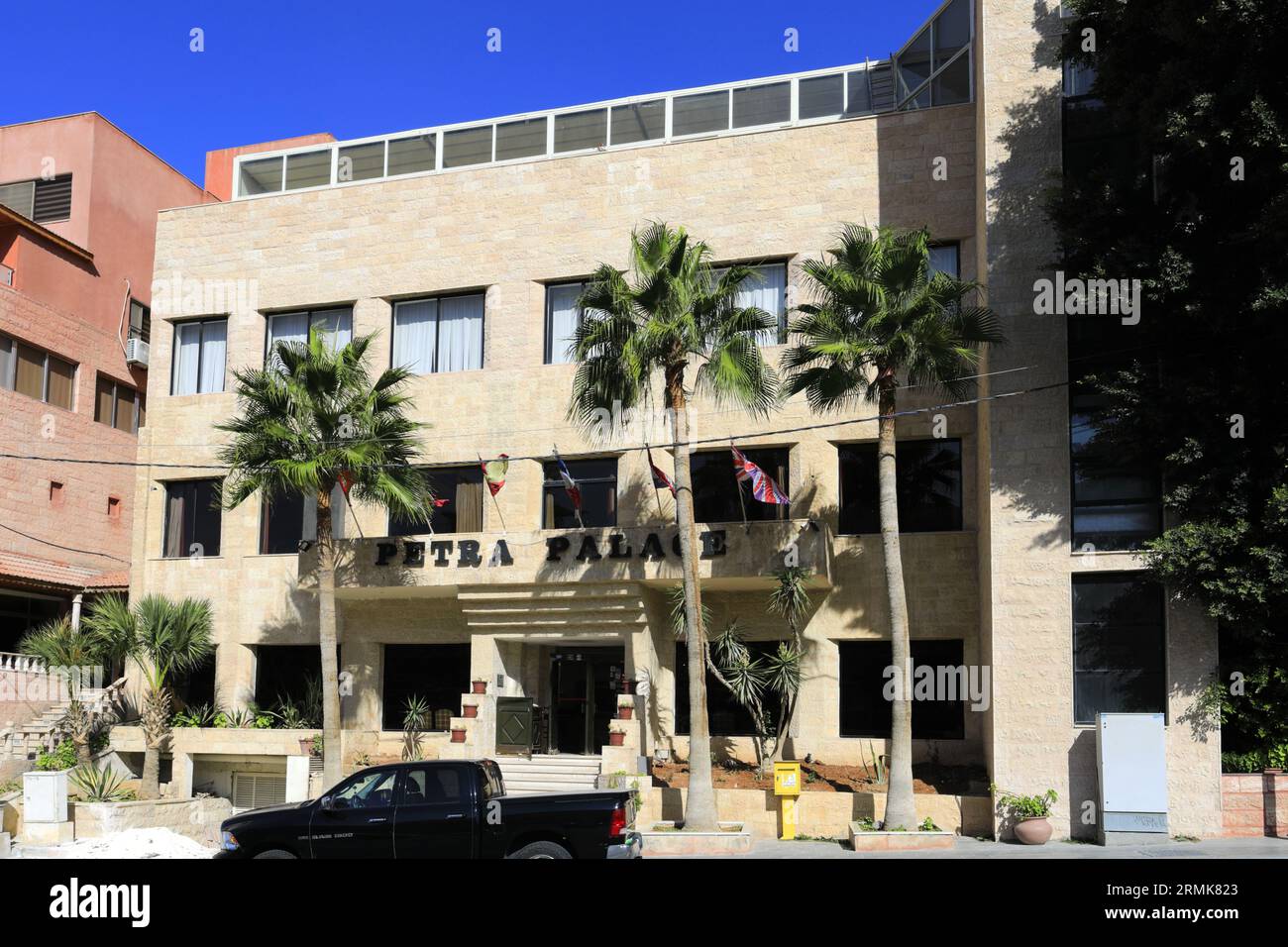 Hotel Petra Palace, città di Wadi Musa, Giordania, Medio Oriente Foto Stock