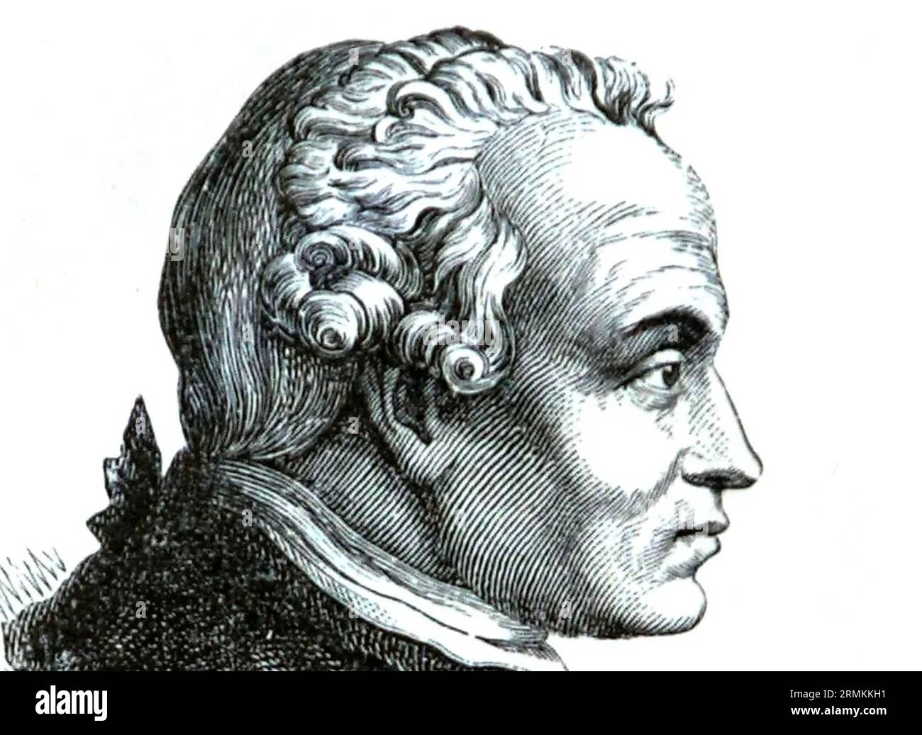 IMMANUEL KANT (1724-1804) filosofo prussiano Foto Stock