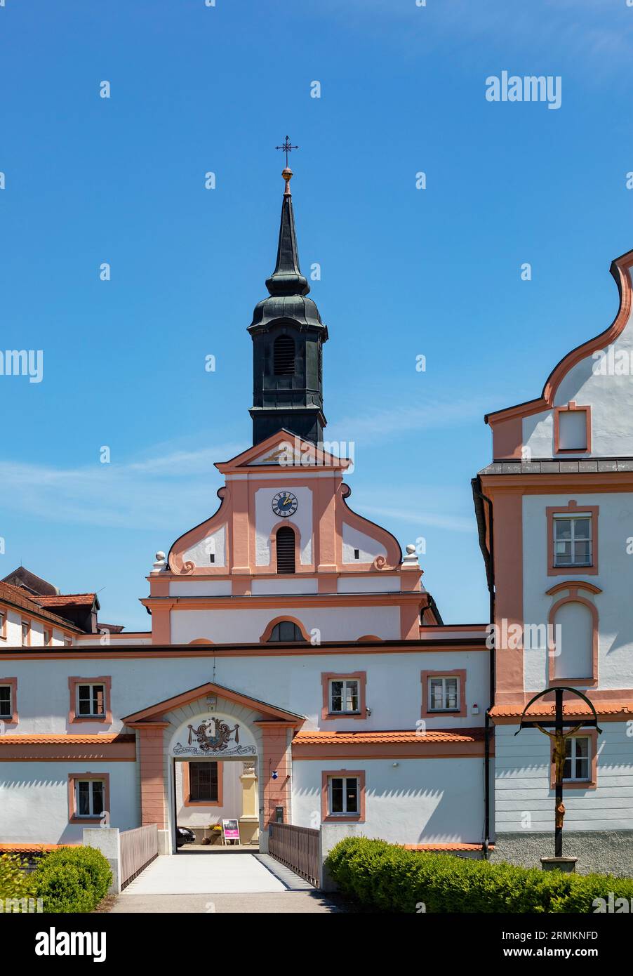 Neuhaus am Inn Castle, Neuhaus, bassa Baviera, Baviera, Germania, Austria Foto Stock