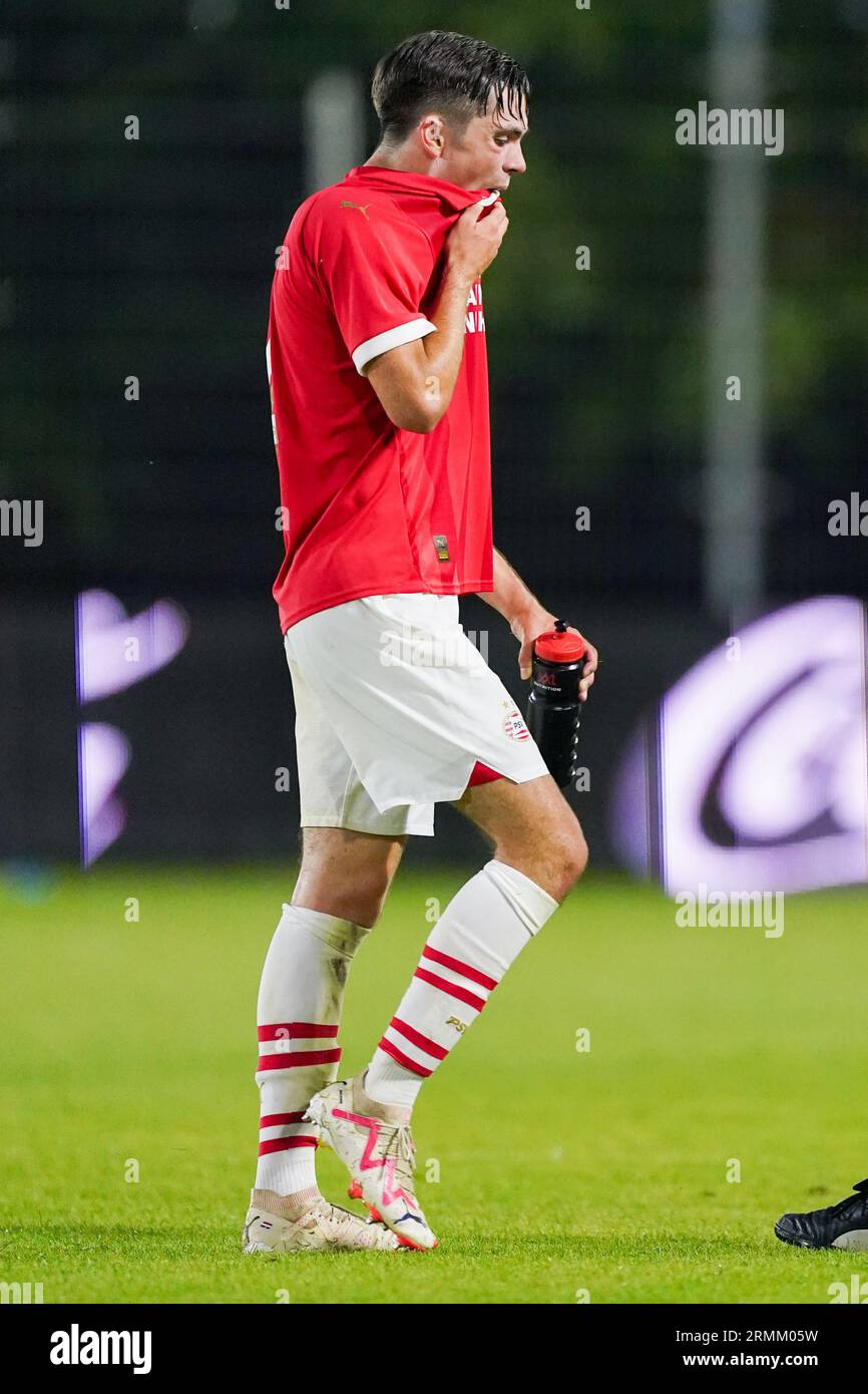 Eindhoven, Paesi Bassi. 14 agosto 2023. EINDHOVEN, PAESI BASSI - 14 AGOSTO: Bram Rovers del PSV durante il Keuken Kampioen Divisie match tra Jong PSV e Telstar al PSV Campus De Herdgang il 14 agosto 2023 a Eindhoven, Paesi Bassi. (Foto di Joris Verwijst/Orange Pictures) credito: Orange Pics BV/Alamy Live News Foto Stock