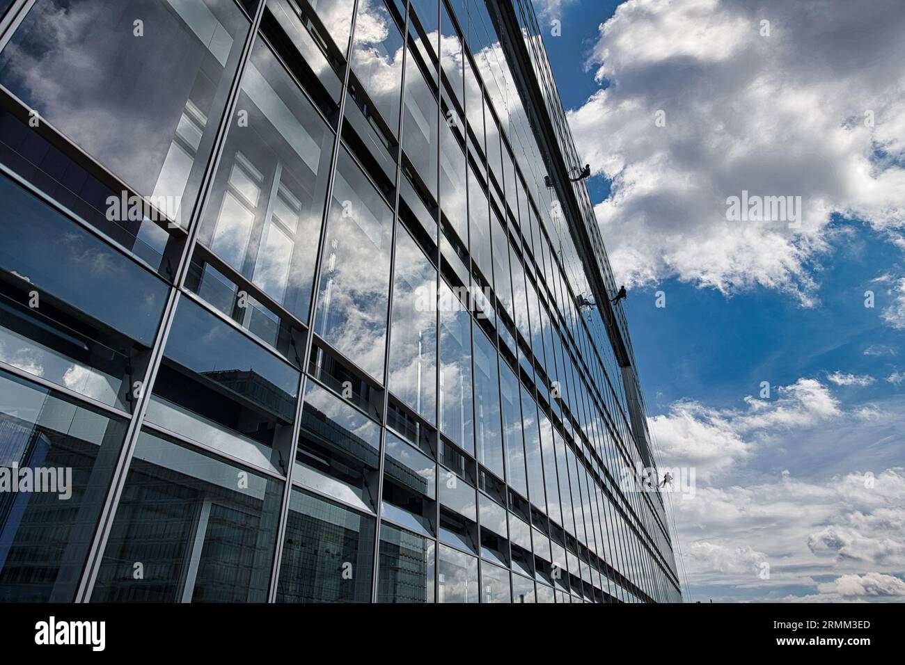 Germania, Deutschland, Amburgo, Architektur, architettura, Gebaeude, Building, ZDF-Haus , Landesstudio, DOC, Deichtor Office Center, con finestra pulita Foto Stock