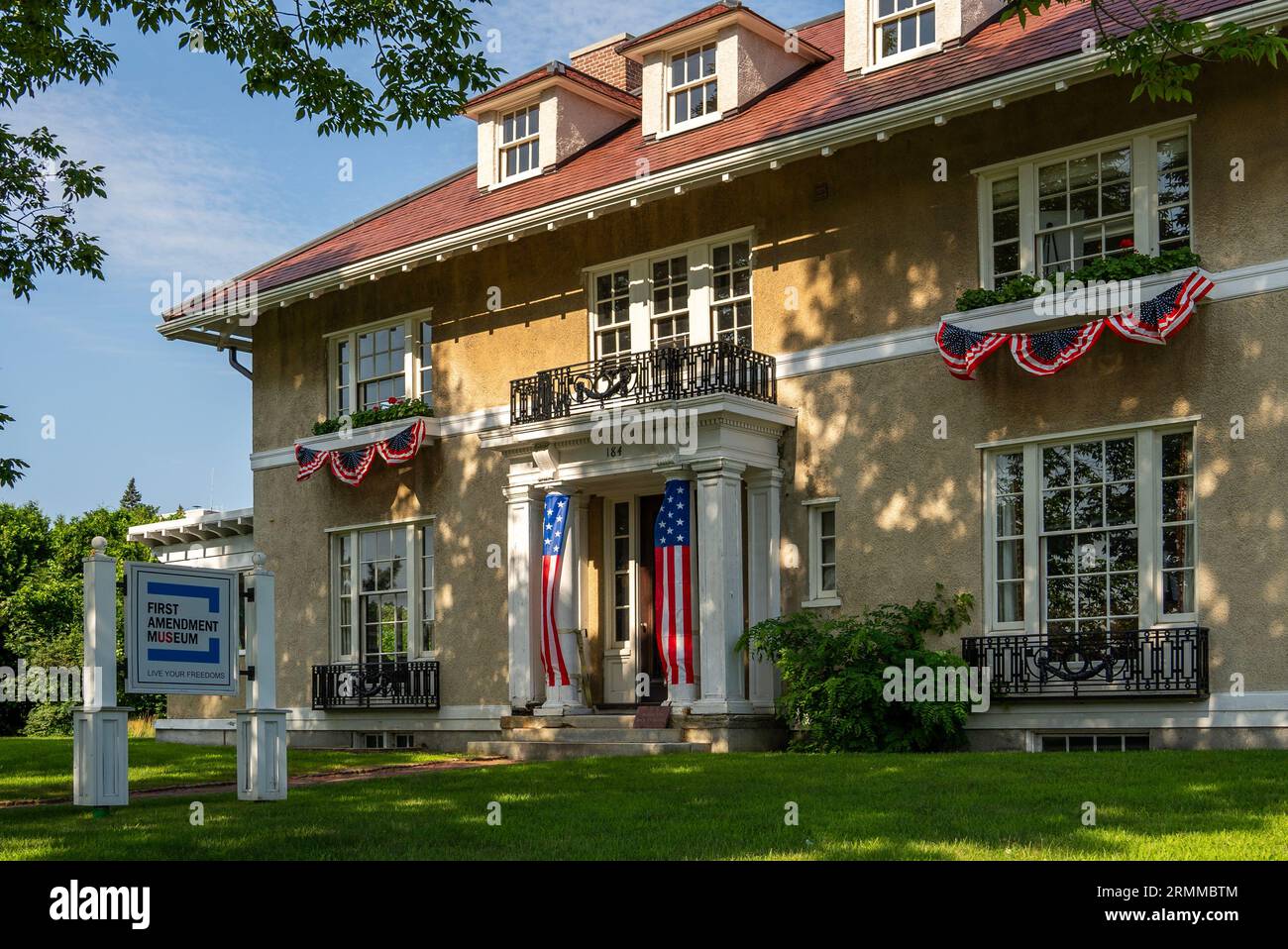 Museo First Amendment nel centro di Augusta, Maine Foto Stock