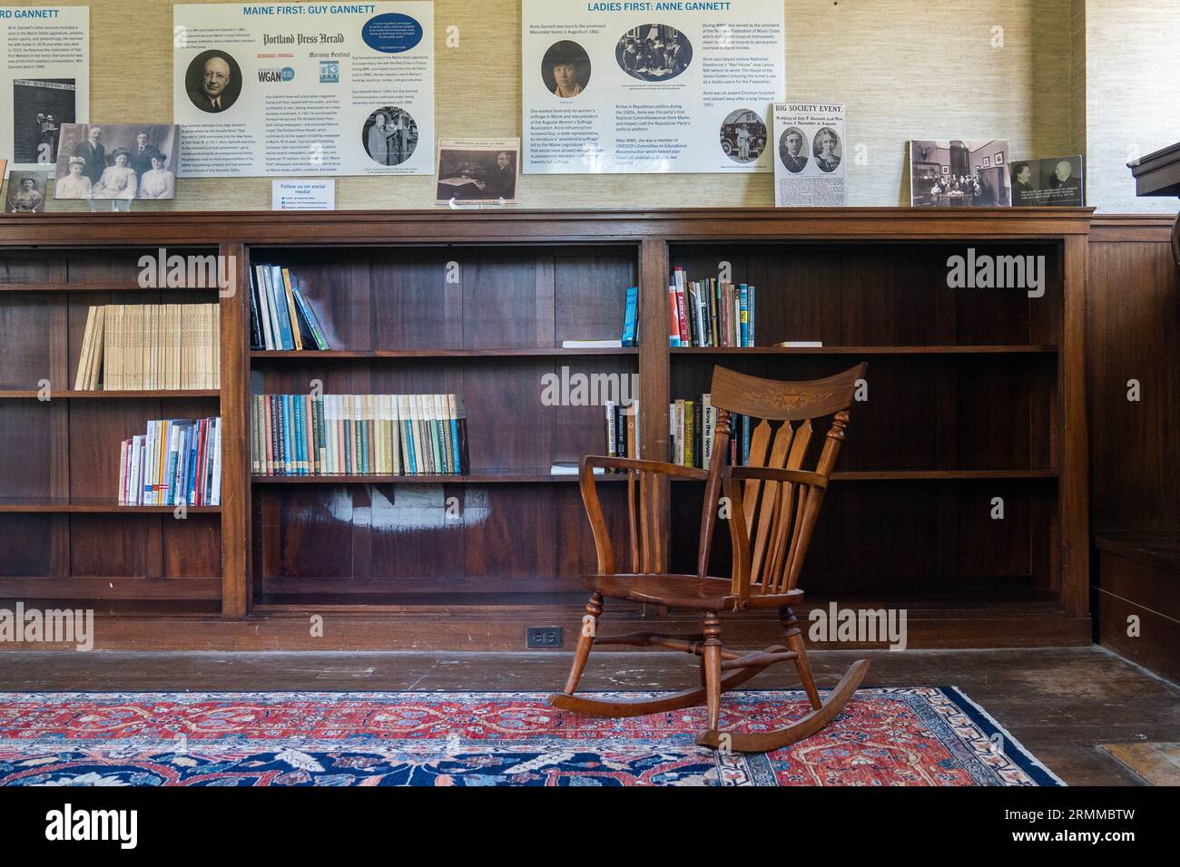 Museo First Amendment nel centro di Augusta, Maine Foto Stock