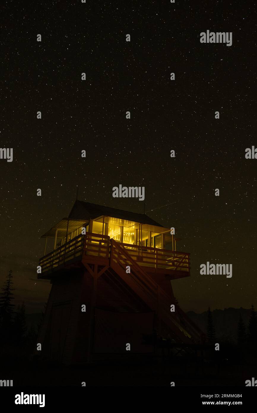 Girard Ridge Lookout/Fire Tower Foto Stock
