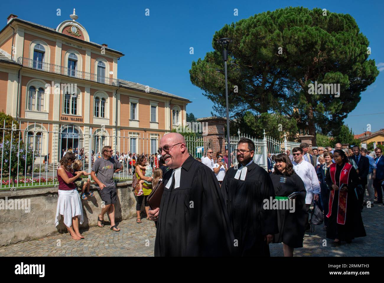 Torre Pellice, Italia 20/08/2023: Giorno di apertura del Sinodo Valdese e Metodista. © Andrea Sabbadini Foto Stock