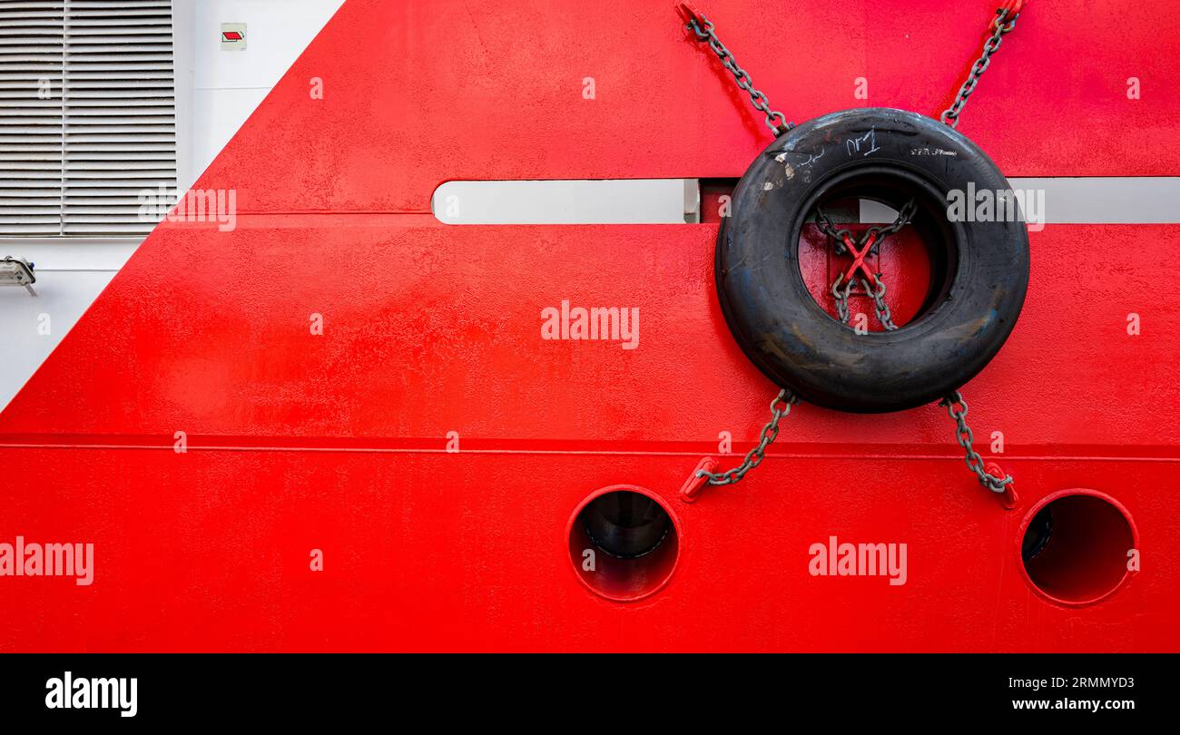 Dettaglio di una nave per creare un'immagine astratta Foto Stock