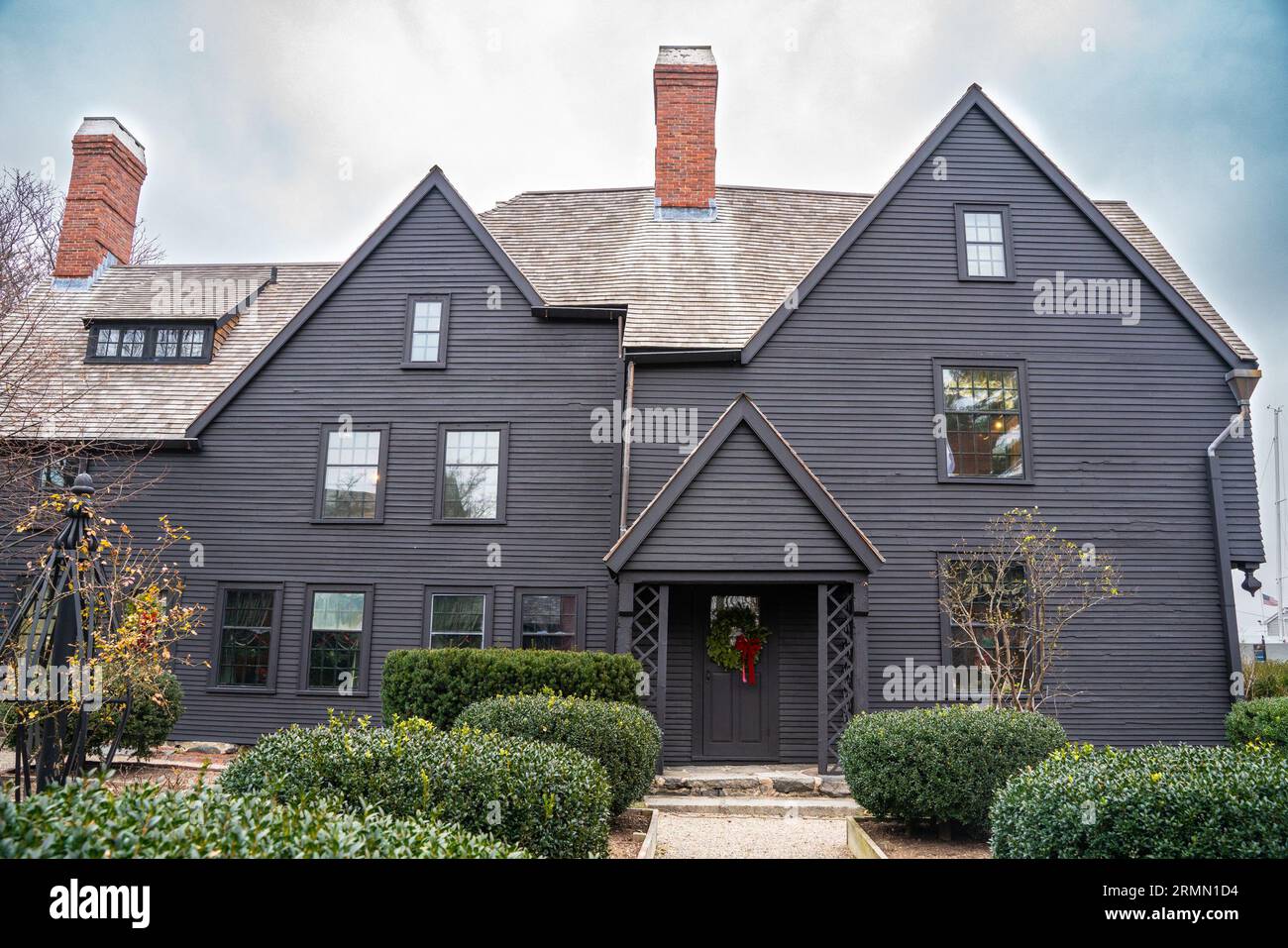 Veduta della storica Casa dei sette fronti vista da Salem, Massachusetts Foto Stock