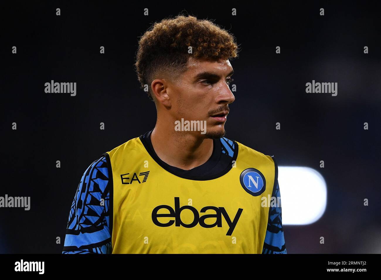 Giovanni di Lorenzo della SSC Napoli guarda davanti al match di serie A TIM tra SSC Napoli e US Sassuolo allo Stadio Diego Armando Maradona, Napoli, i Foto Stock