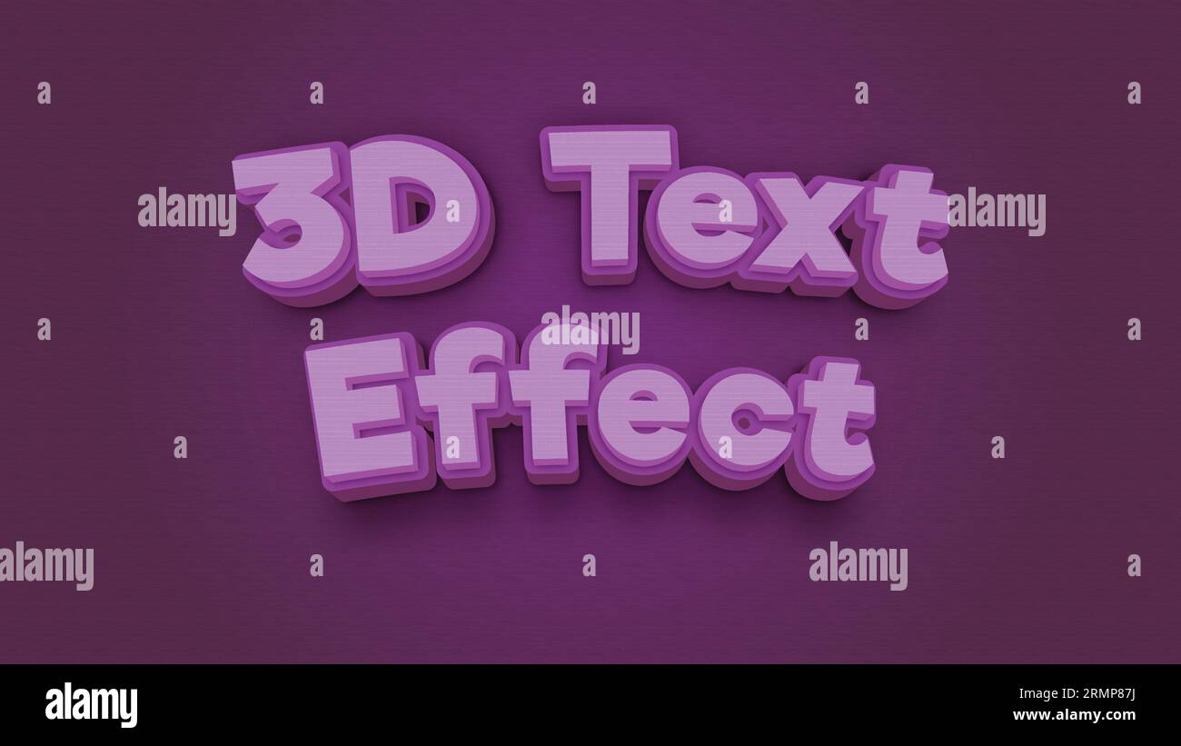 effetto testo 3d modificabile Illustrazione Vettoriale