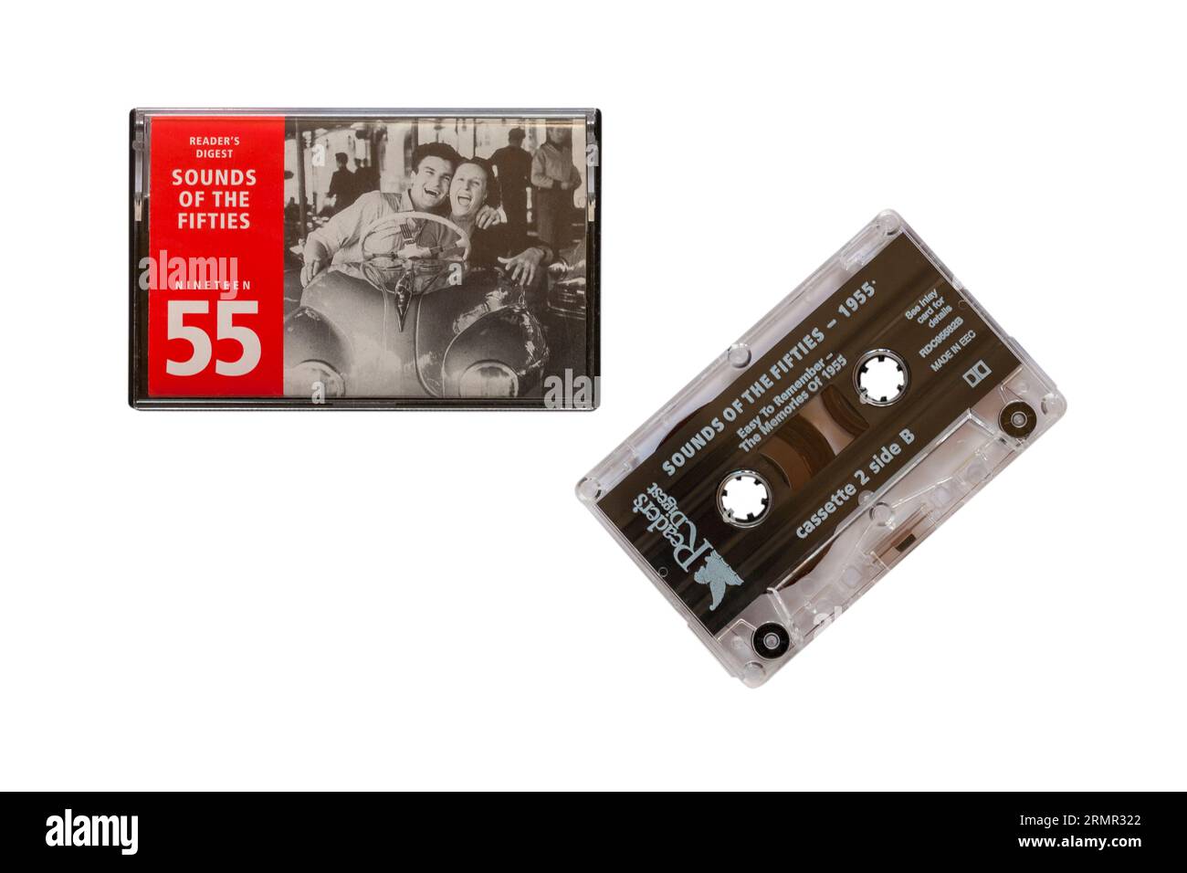 Sounds of the Fifties cassette tape 19 55 di Readers Digest isolato su sfondo bianco Foto Stock