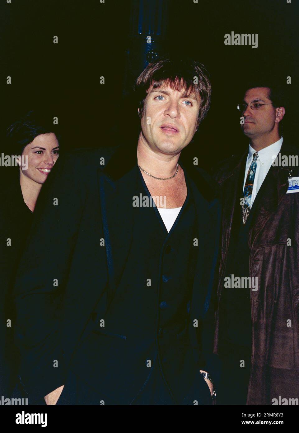 LOS ANGELES, CA. 3 aprile 1997: La pop star Simon le Bon alla prima di "The Saint" all'Academy of Motion Pictures Arts & Sciences. Immagine: Paul Smith / Featureflash Foto Stock