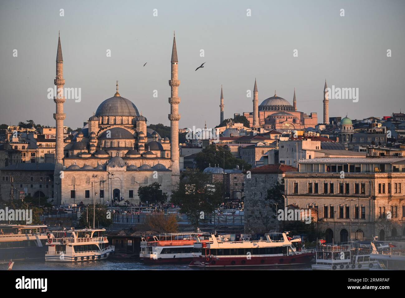 Hagia Sophia a Istanbul. Moschea in Piazza Sultanahmet. Foto Stock