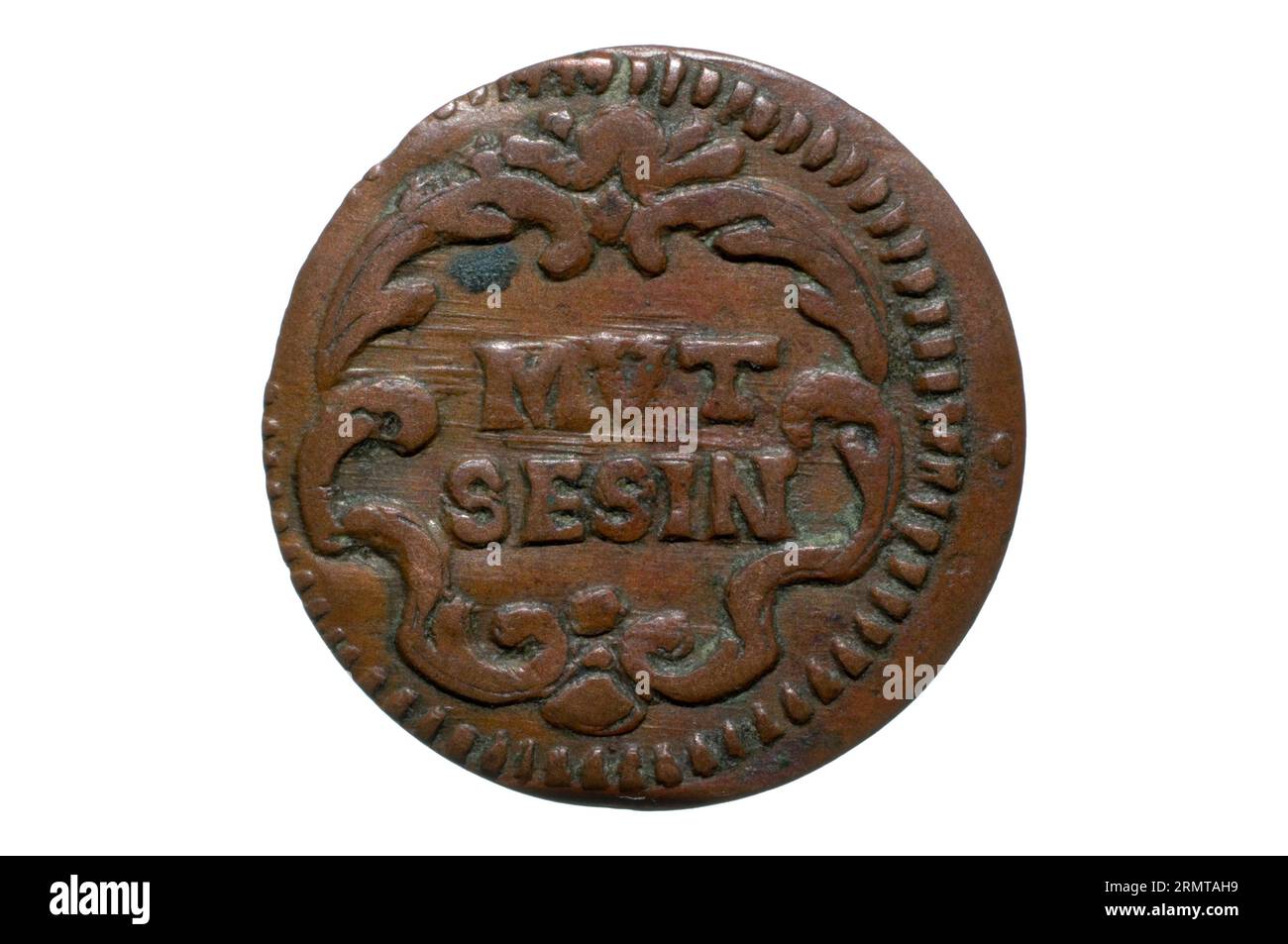 Moneta del Ducato di Modena e Reggio Foto Stock