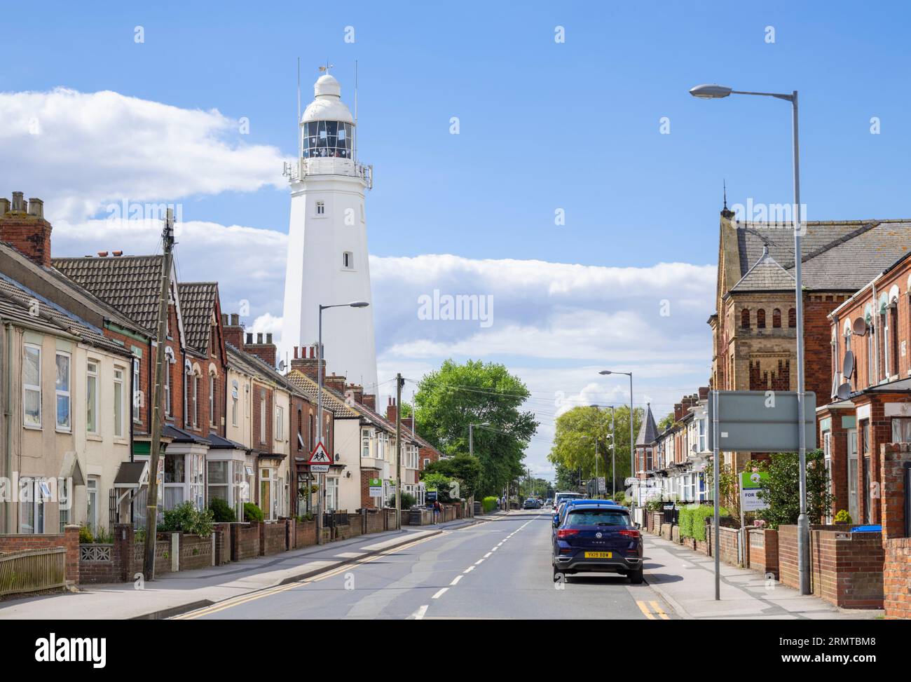 Withernsea Lighthouse un faro interno su Hull Road Withernsea East Riding of Yorkshire Inghilterra Regno Unito Europa Foto Stock