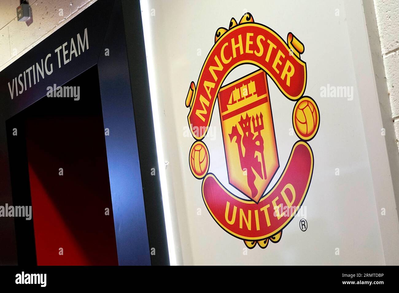 Old Trafford, Manchester, Inghilterra Foto Stock