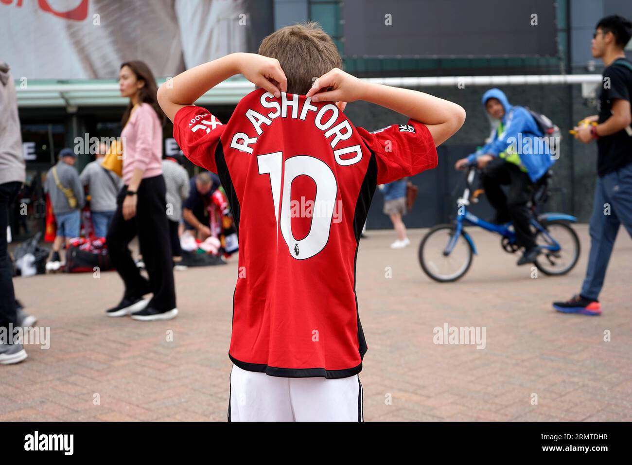 Old Trafford, Manchester, Inghilterra Foto Stock