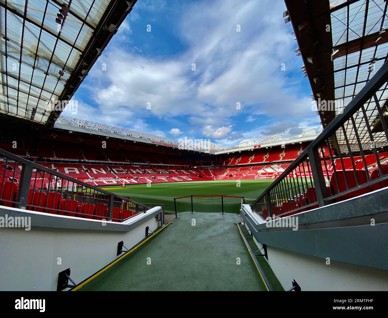 Old Trafford, Manchester, Inghilterra Foto Stock
