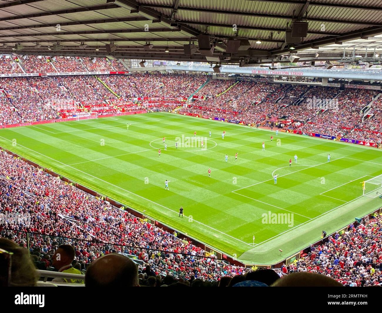 Old Trafford, Manchester, Inghilterra Foto Stock