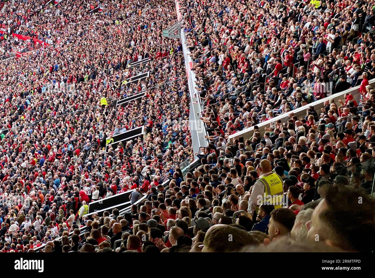 Old Trafford, Manchester, Inghilterra Foto Stock