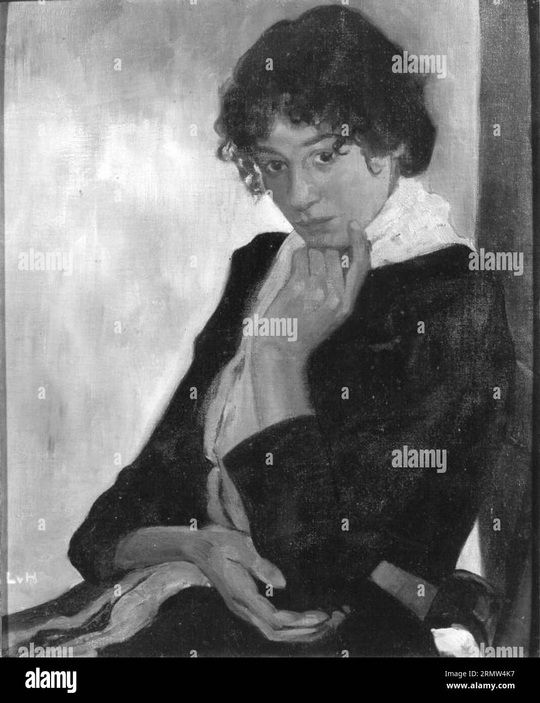 Mädchenbildnis tra il 1895 circa e il 1900 circa di Ludwig von Hofmann Foto Stock