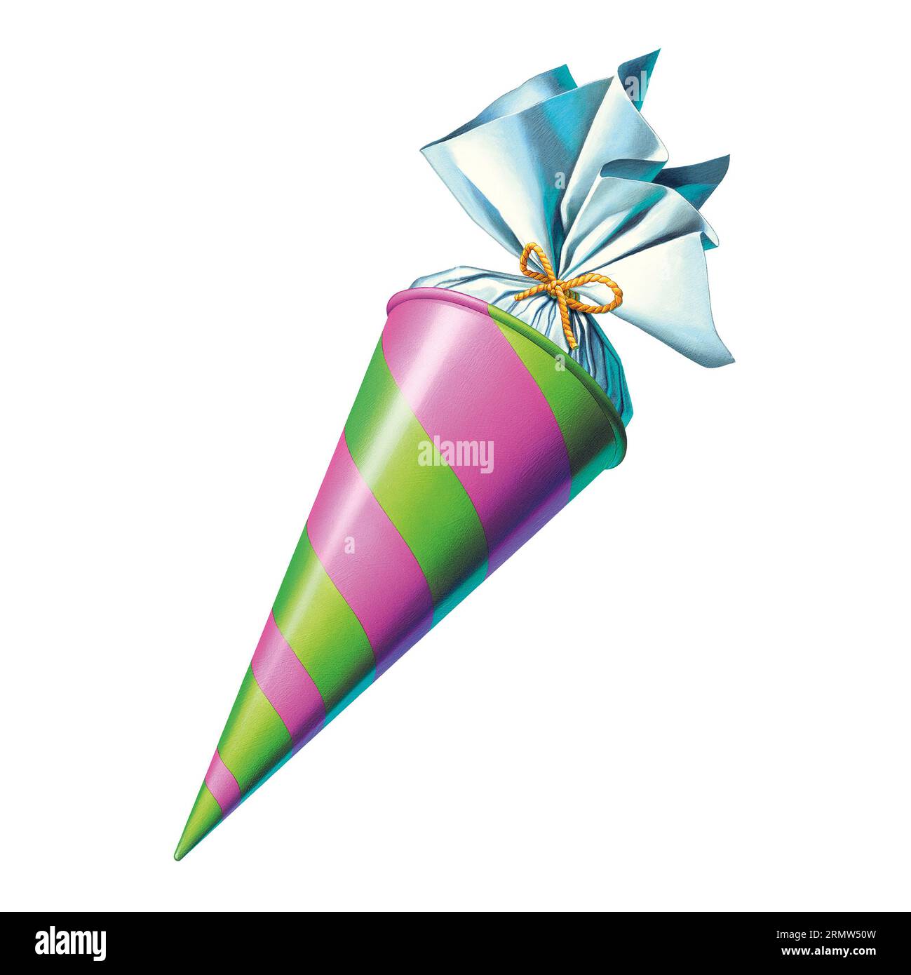 Illustrazione del cono scolastico Foto Stock