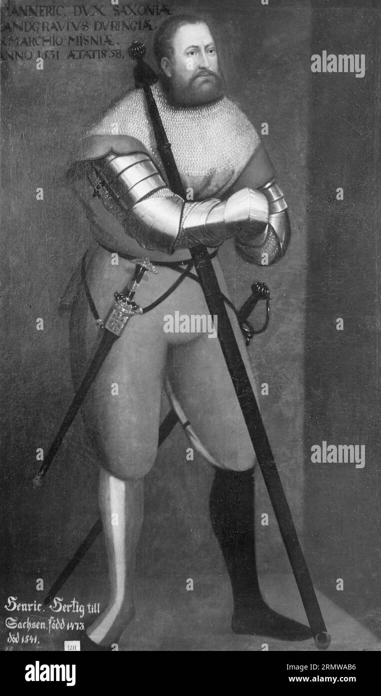Henrik den fromme, 1473-1541, Hertig av Sachsen Unknown date di David Frumerie Foto Stock