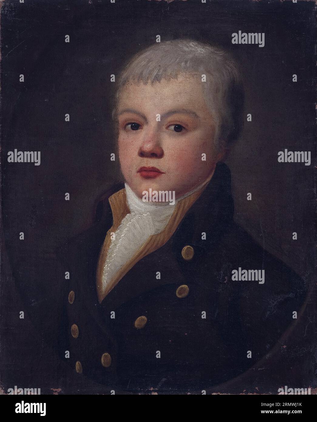 Ritratto d'infanzia di Jan Wołowicz (1778–?) 1788 di Maciej Topolski Foto Stock