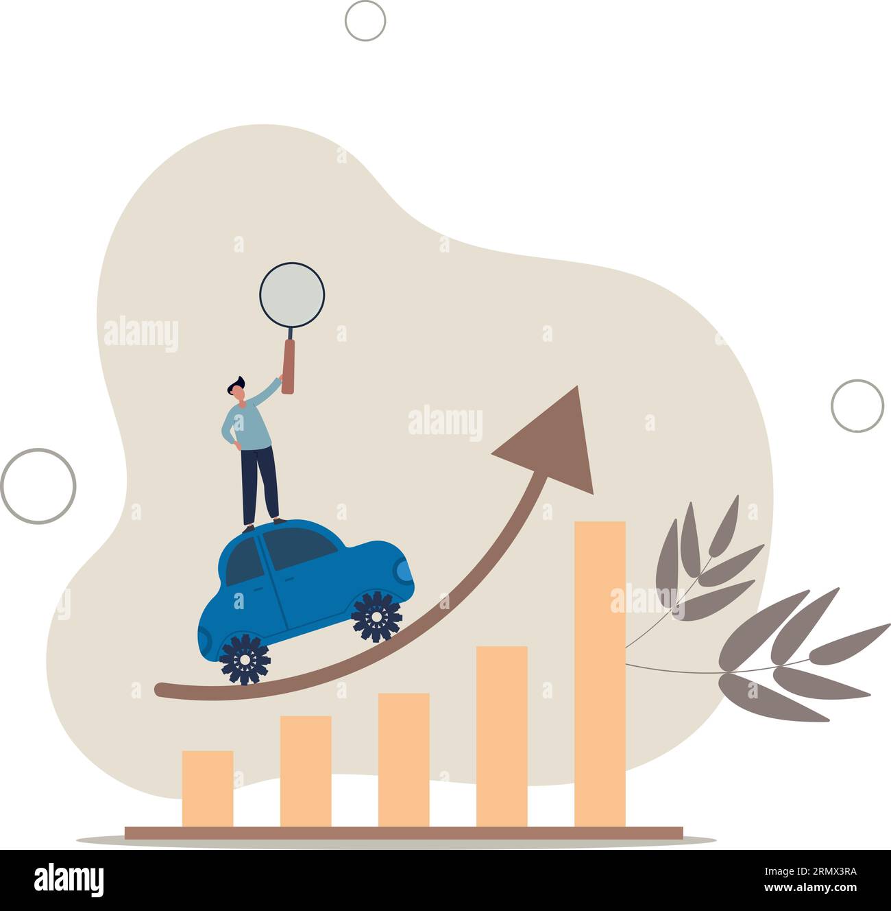 Marketing basato sui dati che utilizza le informazioni tecnologiche per promuovere la vendita o la campagna pubblicitaria, tenendo traccia del concetto di analisi del comportamento degli utenti.indicatori vettoriali piatti Illustrazione Vettoriale