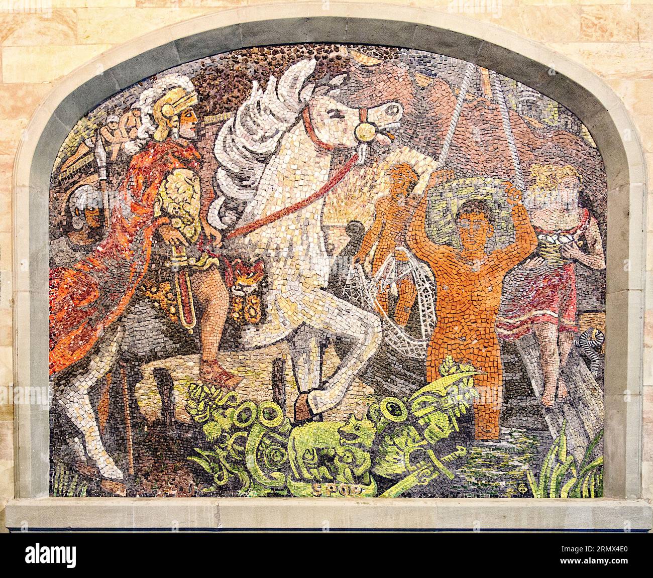 Alexandre Cingria - Giulio Cesare arriva a Ginevra - 1944 Foto Stock