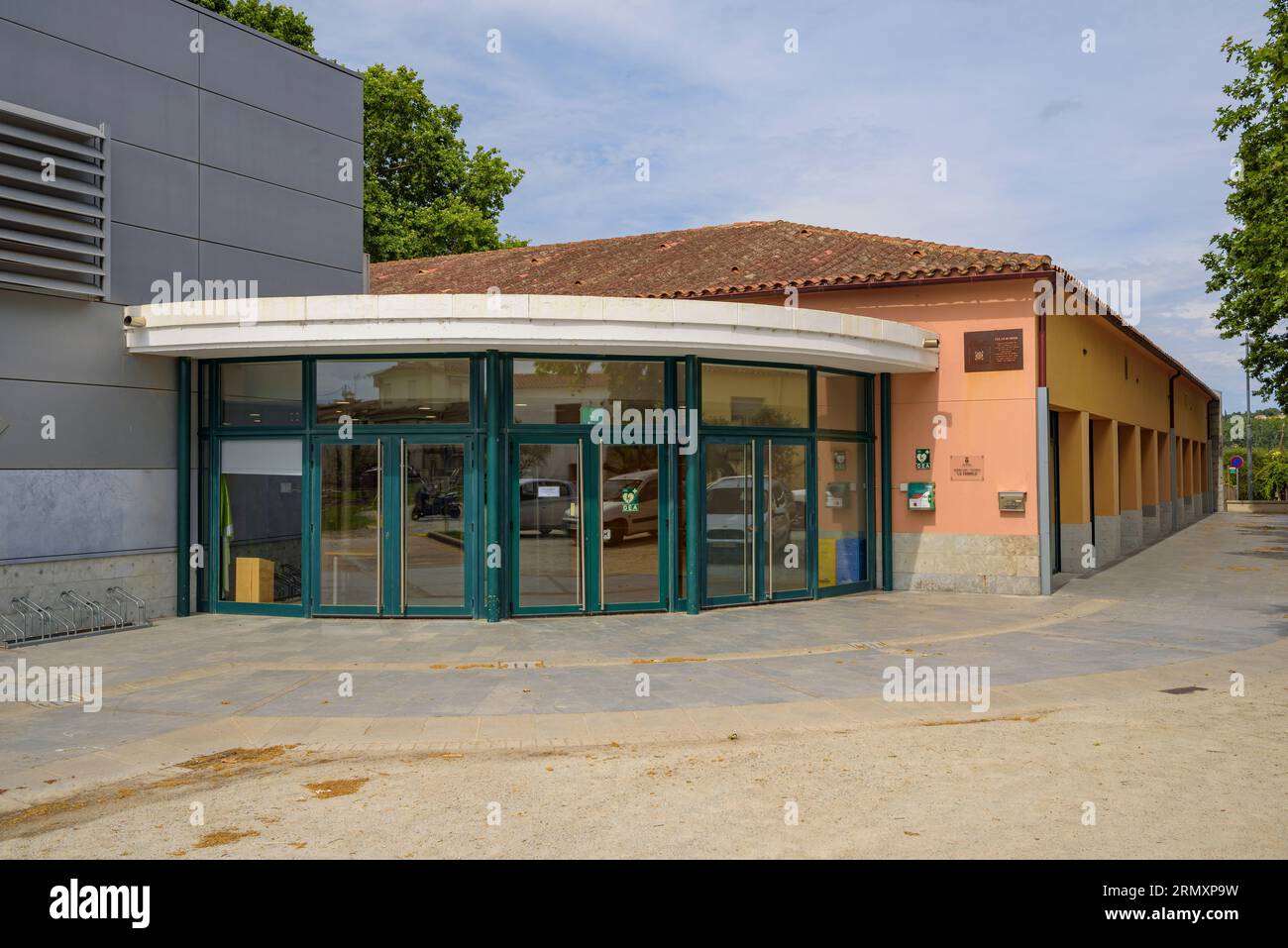 Centro urbano di Santa Eulàlia de Roncana (Vallès Oriental, Barcellona, Catalogna, Spagna) ESP: Núcleo urbano de Santa Eulàlia de Roncana (España) Foto Stock