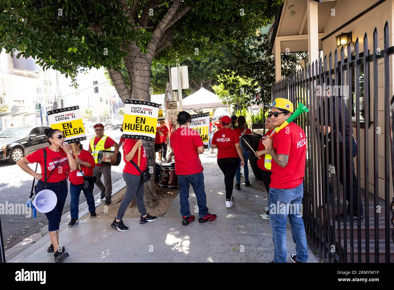 Los Angeles Hotel Workers Strike Foto Stock