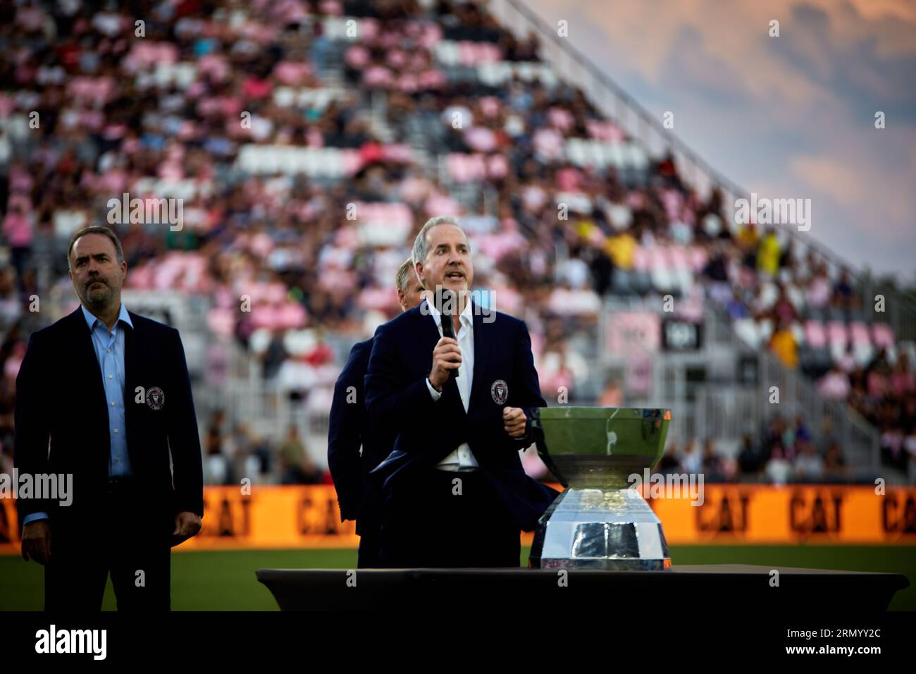 Jorge Mas, Jose Mas, League Cup Trophy 2023 Inter Miami CF Fort Lauderdale, FL, USA. 30 agosto 2023. Credito: Yaroslav Sabitov/YES Market Media/Alamy Live News Foto Stock