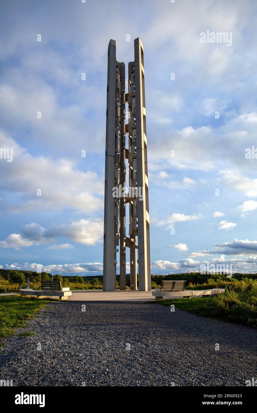 Tower of Voices, Flight 93 National Memorial, 6424 Lincoln Highway, Stoystown, Pennsylvania Foto Stock